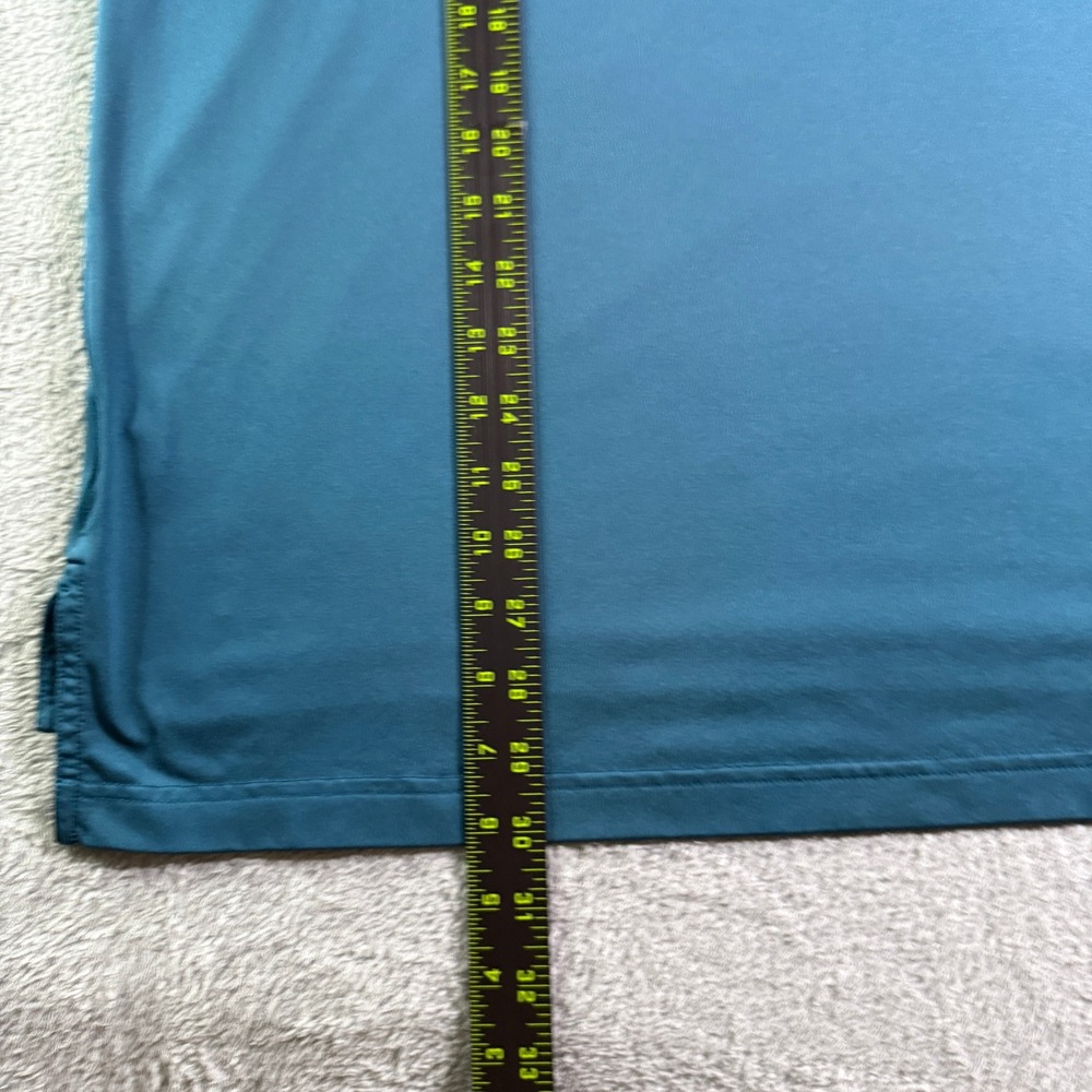 Peter Millar Summer Comfort Golf Polo Shirt Prestonwood Logo Blue Large (READ) - Picture 8 of 11